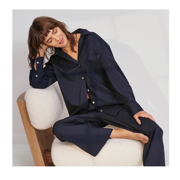 New! LUNYA Airy Cotton Long Sleeve Set PJ Pajamas - Picture 2 of 14